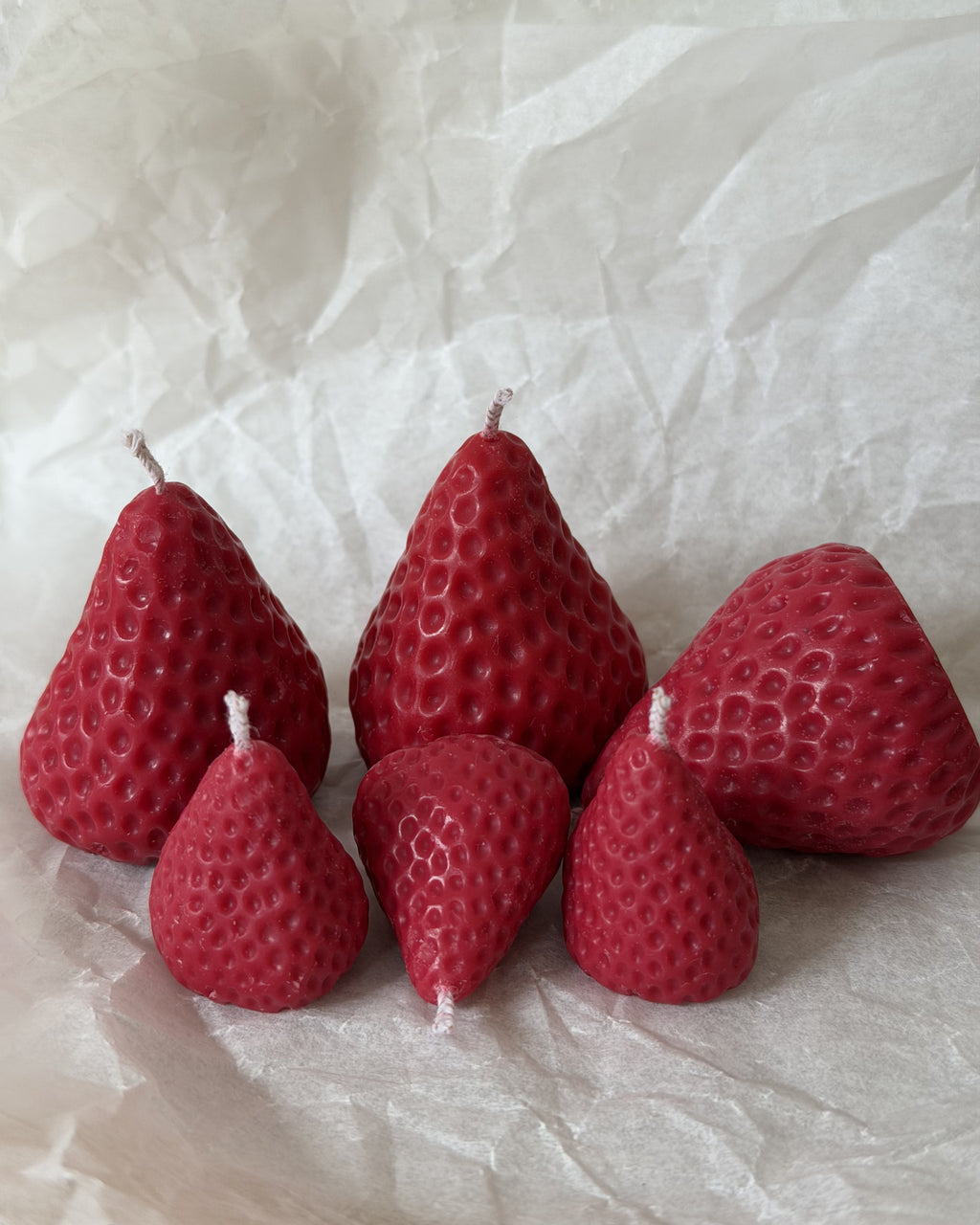 Candle set "Strawberries"
