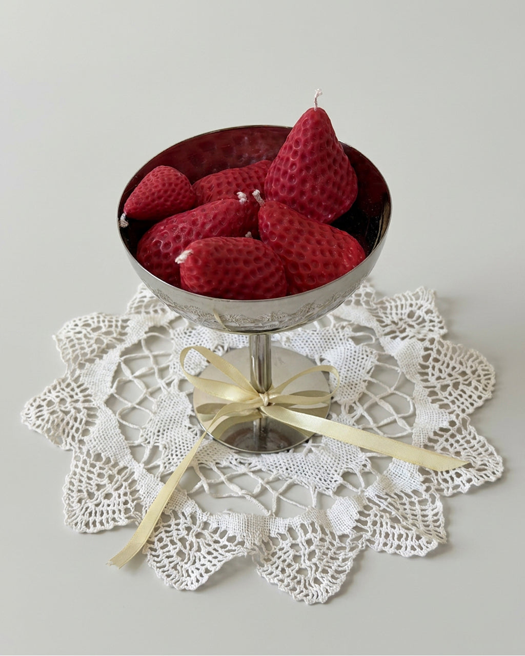 Candle set "Strawberries"