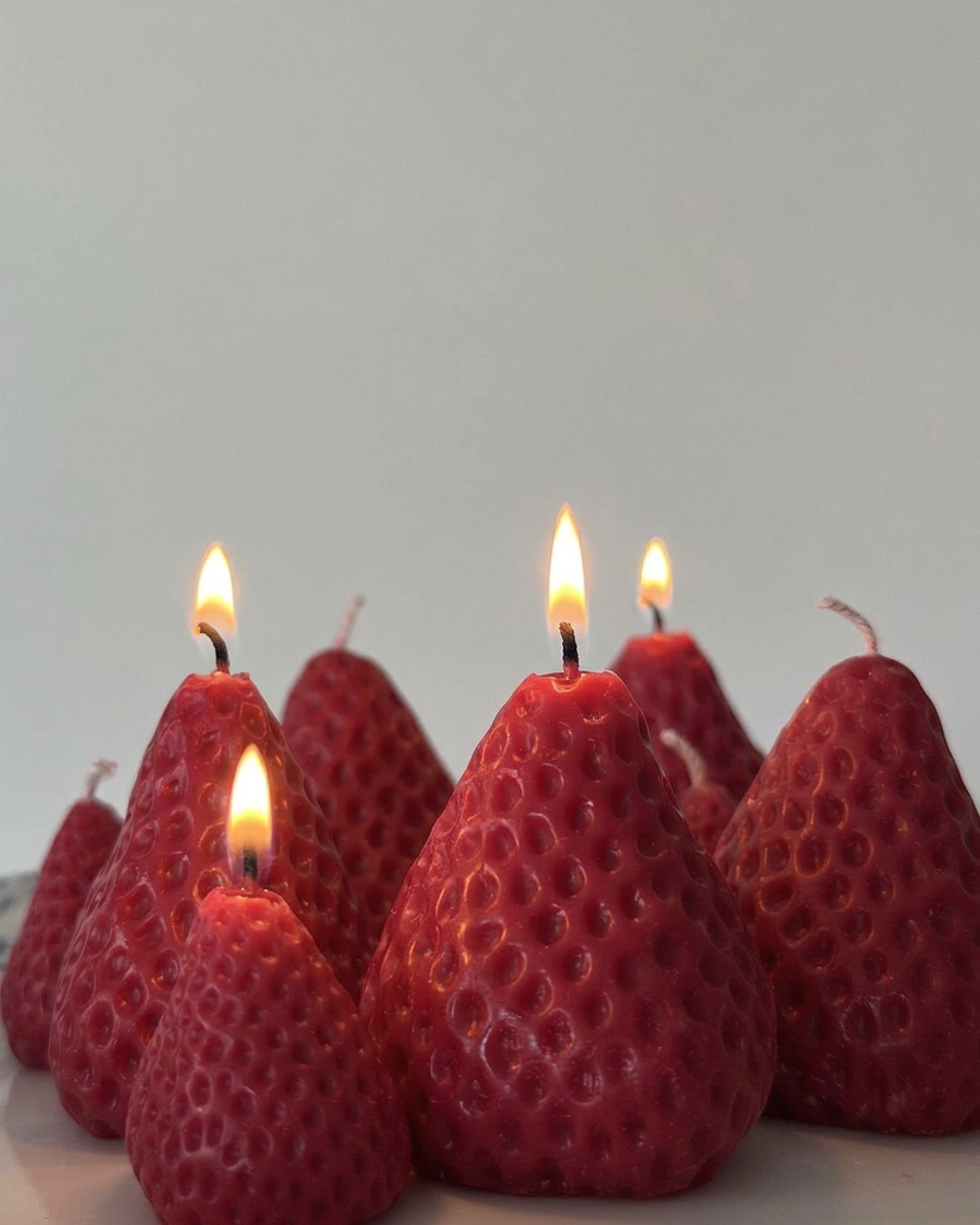Candle set "Strawberries"