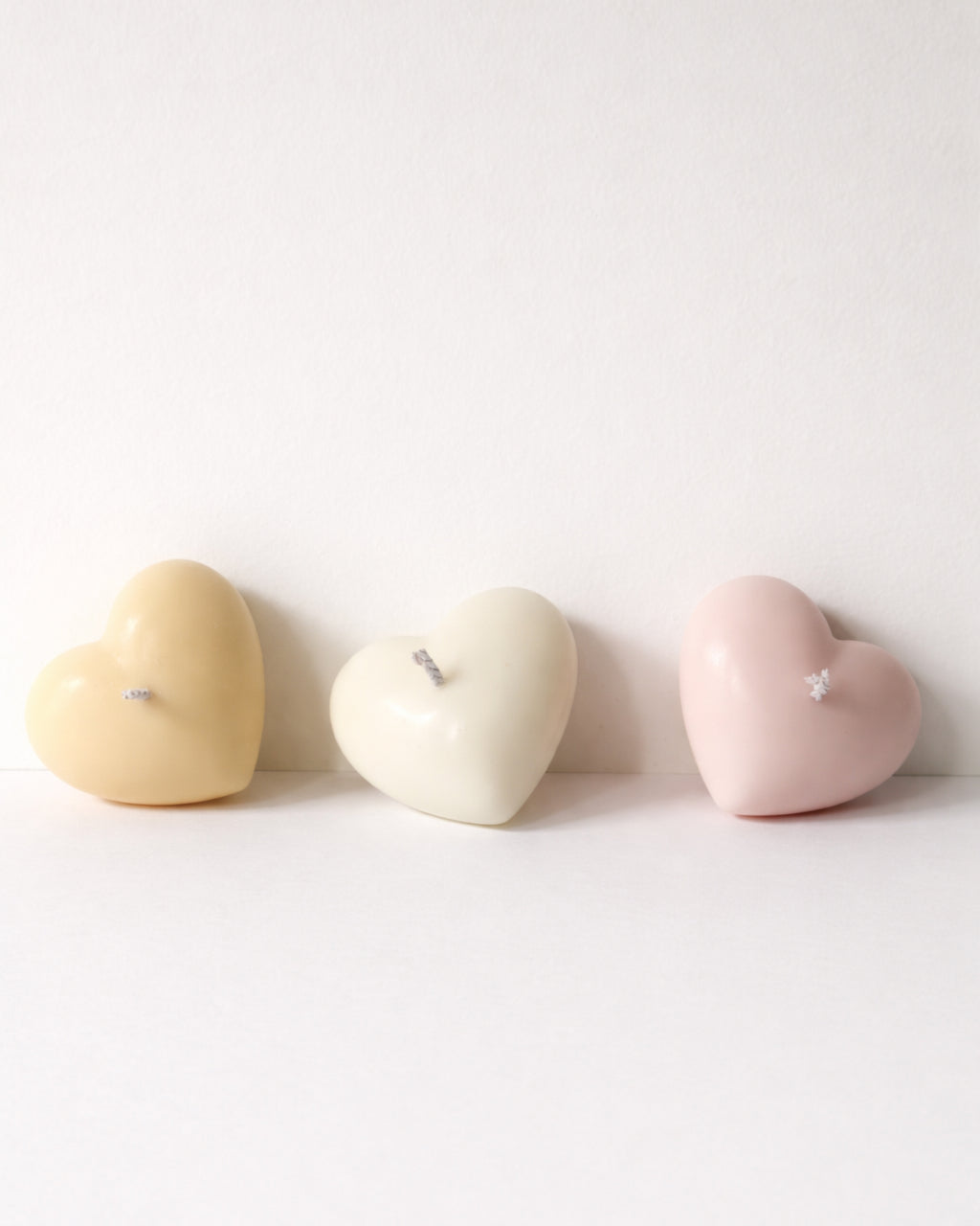 Candle set  "Three Hearts"