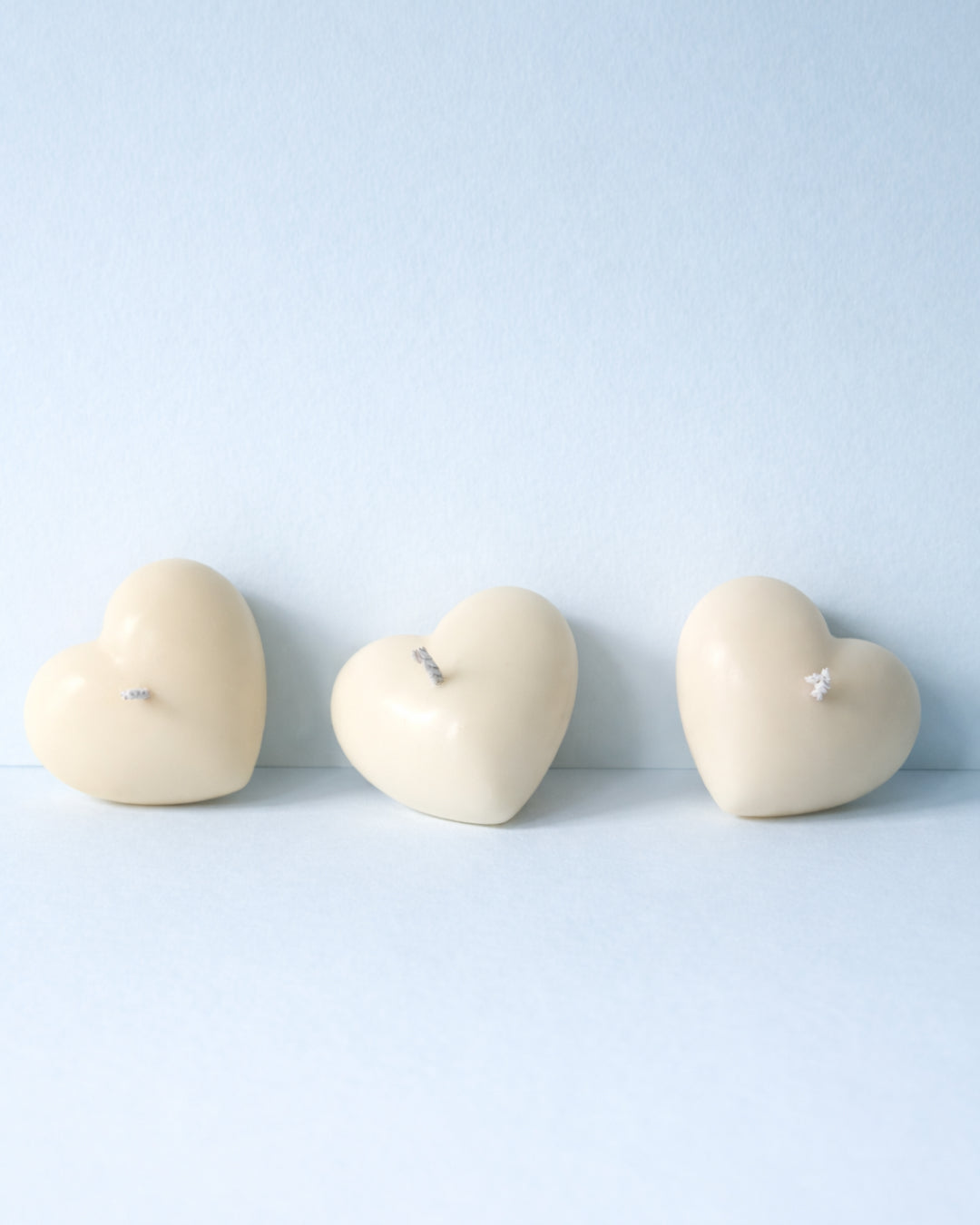 Candle set  "Three Hearts"