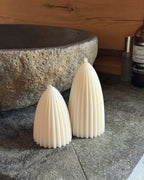 Candle set "Plisse"