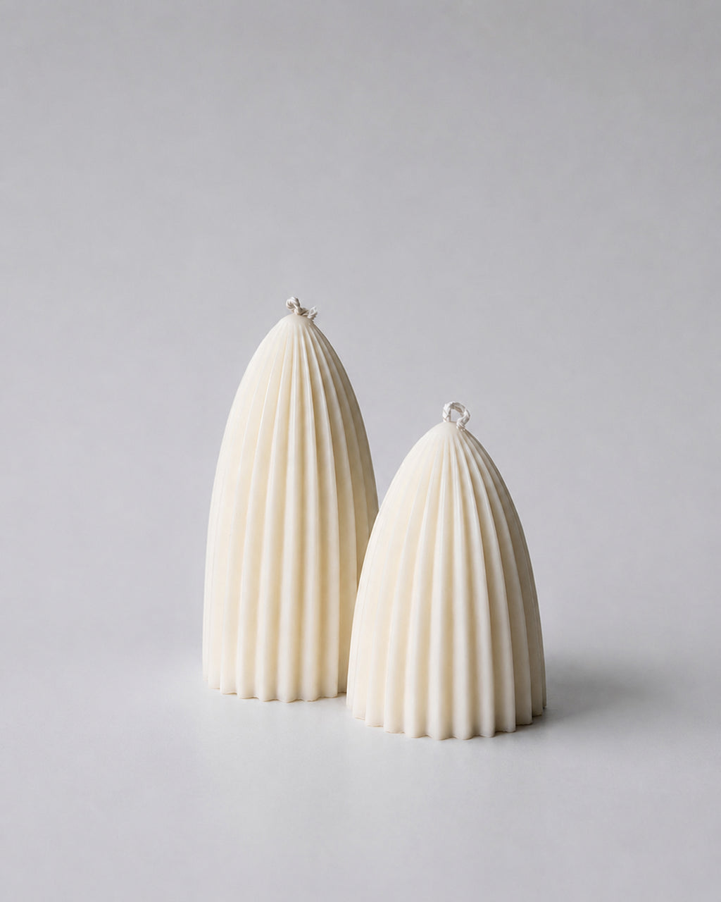 Candle set "Plisse"